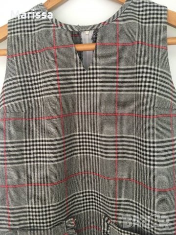 Сива рокля туника каре, снимка 4 - Рокли - 24690002