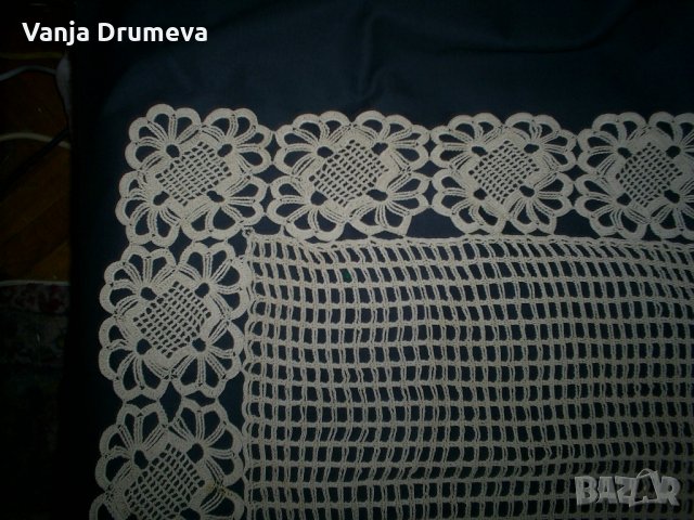 голямо каре плетено на една кука, снимка 3 - Декорация за дома - 25658984