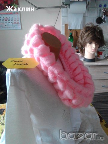 Шал, шал-снуд - ръчна изработка, снимка 3 - Шапки - 16544729