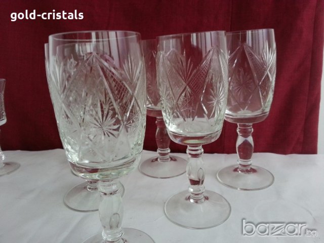 кристални чаши за вино , снимка 12 - Антикварни и старинни предмети - 20064069