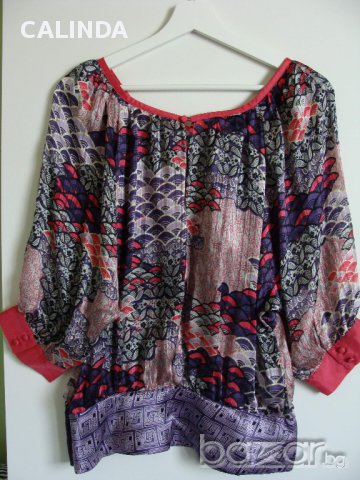 MANGO нова блуза от естествена коприна, снимка 8 - Блузи с дълъг ръкав и пуловери - 17942360