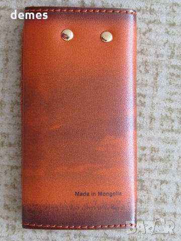 Автентичен кожен ключодържател с елен лос от Монголия-26, снимка 3 - Други - 25850377