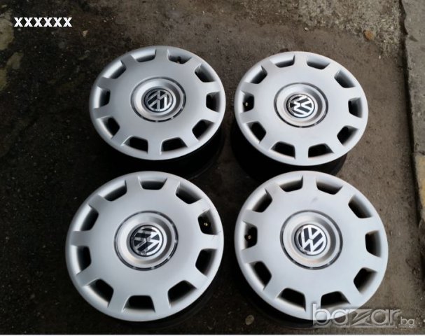 4бр. железни джанти 15" 5x112, 6j, Et-45, центр. 57.1мм, снимка 3 - Гуми и джанти - 12054460