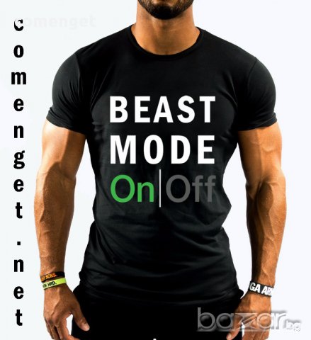 Fitness Mania! Мъжки потник BEAST MODE ON с FITNESS принт! Бъди различен поръчай с твоя снимка!, снимка 2 - Тениски - 15143810
