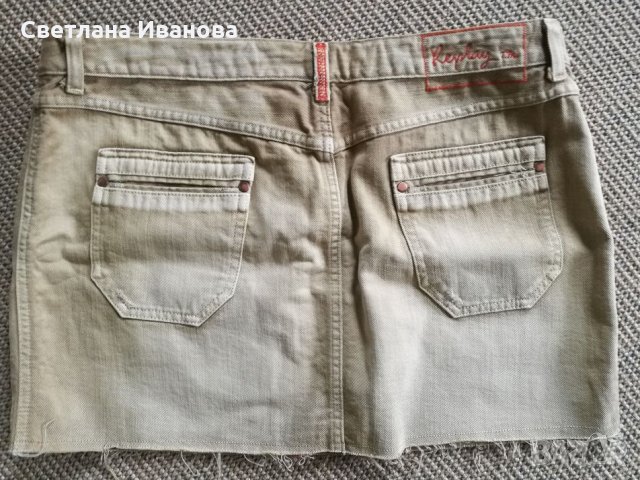 Дънкова пола Replay, снимка 2 - Поли - 23913470