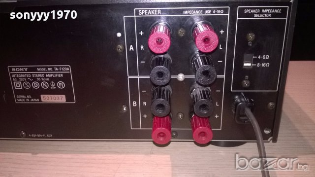 sony ta-f120a-amplifier-made in japan-внос швеицария, снимка 10 - Ресийвъри, усилватели, смесителни пултове - 14592358