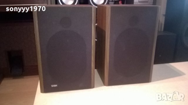 saba b150 hifi 2x50w/8ohm-38х25х21см-внос швеицария, снимка 4 - Тонколони - 22979321