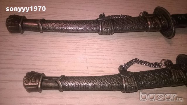 Самураиски метални 21/25см-2бр-внос швеицария, снимка 9 - Антикварни и старинни предмети - 16120460
