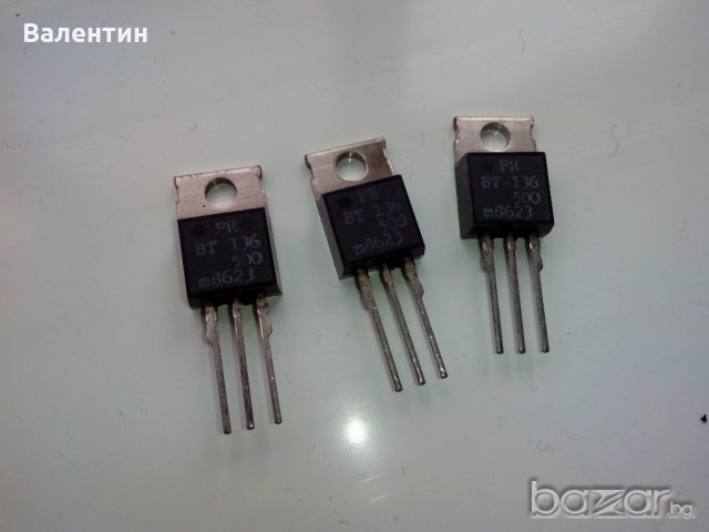 Триак BT136/500 - 500V/4A - PHILIPS