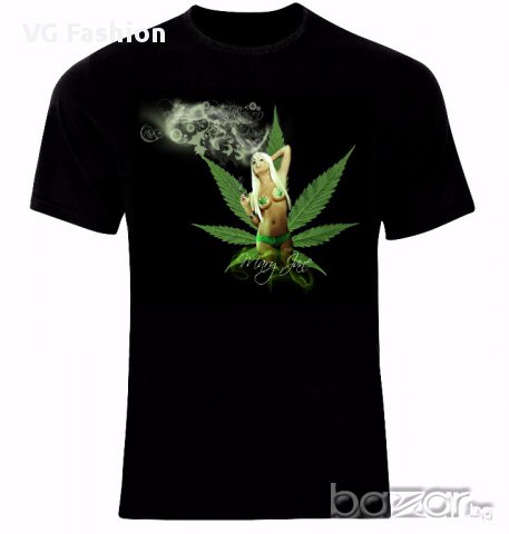 Канабис Марихуана Cannabis Marijuana Smoke Smoking Mary Jane Тениска Мъжка/Дамска S до 2XL, снимка 1 - Тениски - 14365022