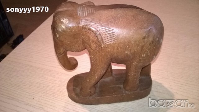 Красив слон-16/15/8см-внос швеицария, снимка 3 - Антикварни и старинни предмети - 14296193