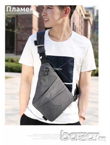 Мъжка спортно-елегантна текстилна чанта за през рамо DXYZ 31x27x19x17 , снимка 2 - Чанти - 20925079