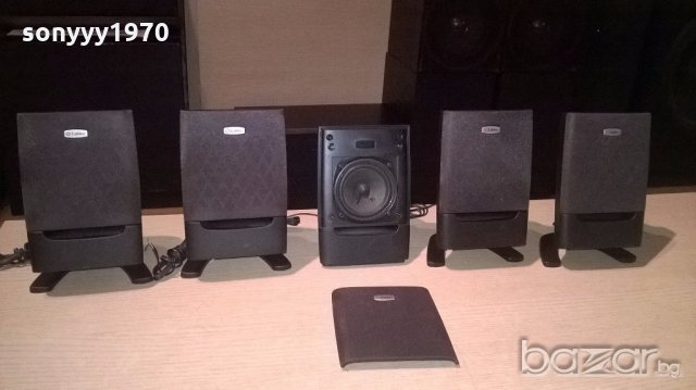 labtec-5бр колонки с стоики-18х11х7см-внос швеицария, снимка 2 - Тонколони - 19784196