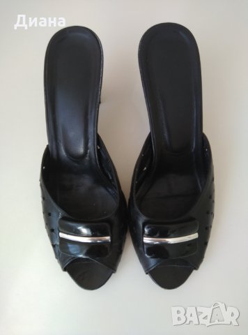 Дамски чехли от естествена кожа, номер 36 в перфектно състояние, снимка 5 - Чехли - 25477894