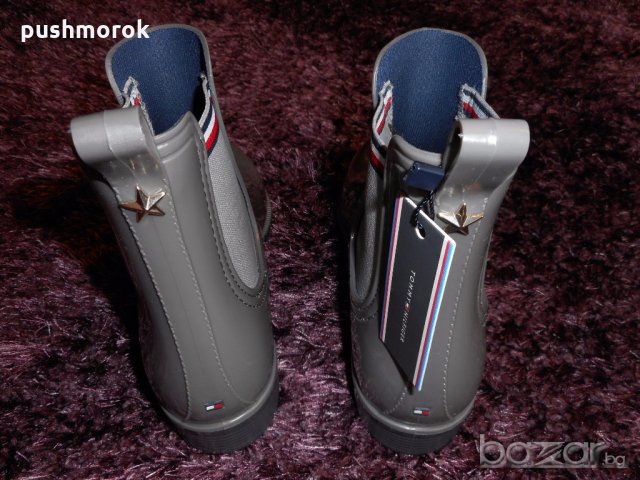 TOMMY HILFIGER Glossy Rubber Boot 42 номер, снимка 7 - Дамски боти - 19988981