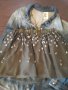 Тюлена поличка в сиво с пайети "Zara", снимка 1 - Детски рокли и поли - 21027291