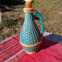 Старо плетено шише,дамаджана, снимка 1 - Антикварни и старинни предмети - 22892506