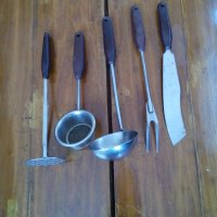 Стар комплект кухненски инструменти,прибори, снимка 4 - Антикварни и старинни предмети - 24579229