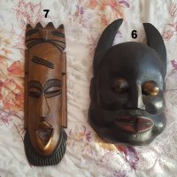 Дървени маски за стена ретро декор дърворезба, снимка 4 - Декорация за дома - 26123429