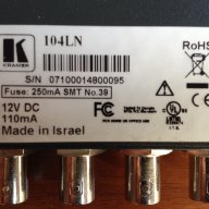 Kramer 104LN 1x4 Composite Video Line Amplifier, снимка 5 - Други - 12623434