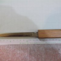 Нож бронзов с дървена дръжка за отваряне на писма, снимка 2 - Други ценни предмети - 25822099