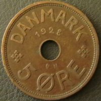 5 оре 1928, Дания, снимка 1 - Нумизматика и бонистика - 21617442