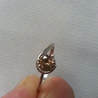 Сребърен дамски пръстен, гривна, синджирче с кристално сърце със сребърен обков, снимка 5 - Пръстени - 17658940