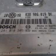 Ecu Vw Volkswagen Passat 1.9 Tdi Atj 038 906 019 Bk 0281010305 компютър за пасат помпа дюза, снимка 3 - Части - 11675598