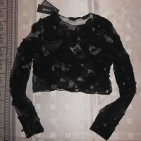 Дантелена блуза  AMARINE S размер, снимка 3 - Корсети, бюстиета, топове - 21689531