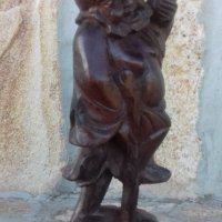 Стара статуетка - дърворезба, снимка 6 - Други ценни предмети - 24558089