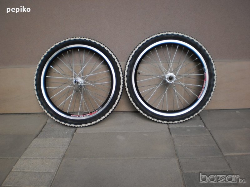 Продавам колела внос от Германия Комплект НОВИ капли и гуми 20 цола за вибрейк спирачки, снимка 1