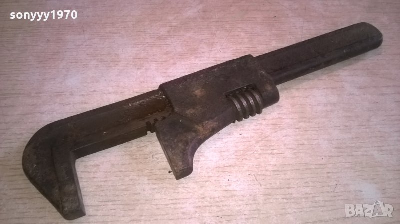 АНТИКА стар раздвижен ключ-внос швеицария-28х7см, снимка 1