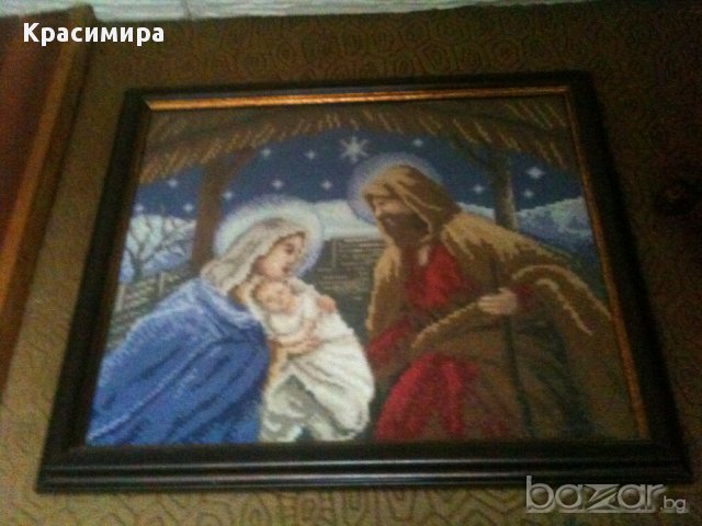 Гоблен"Рождество", снимка 2 - Гоблени - 11806856