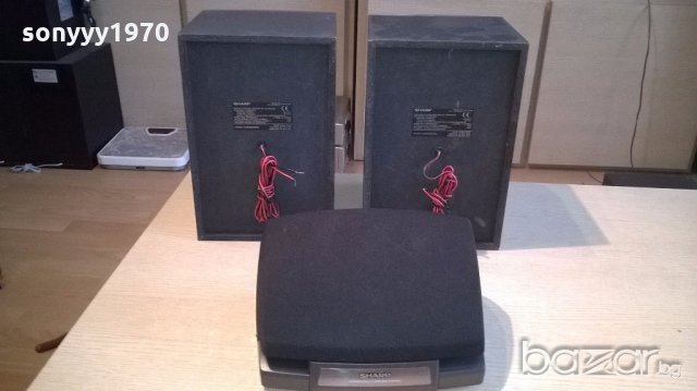 sharp-център+колони 2броя-внос швеицария, снимка 8 - Тонколони - 18276883