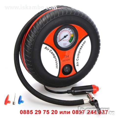 Портативен компресор - код 0738, снимка 4 - Аксесоари и консумативи - 12560191