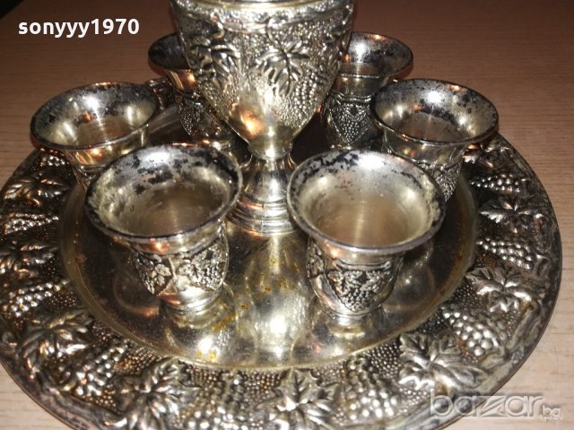 ретро колекция-поднос с кана и 6 чаши-внос швеицария, снимка 15 - Колекции - 20403358