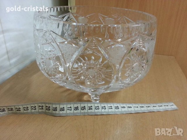  кристална купа фруктиера, снимка 13 - Антикварни и старинни предмети - 22286963