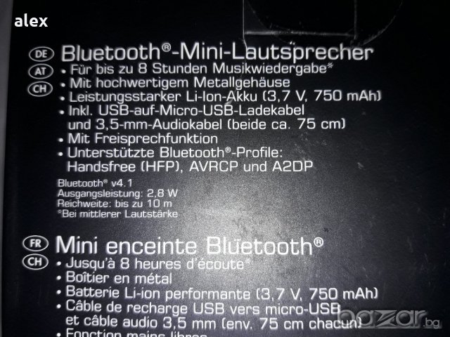 Тонколонка bluetooth  mini lautsprecher, снимка 3 - Тонколони - 18610546