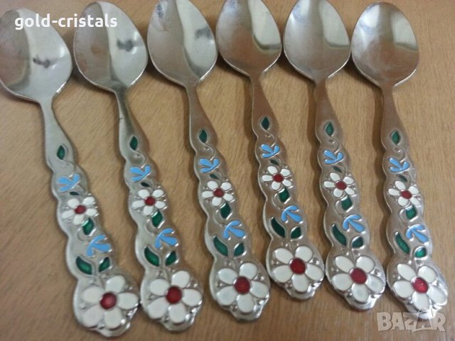  руски лъжички емайл, снимка 7 - Антикварни и старинни предмети - 25384050