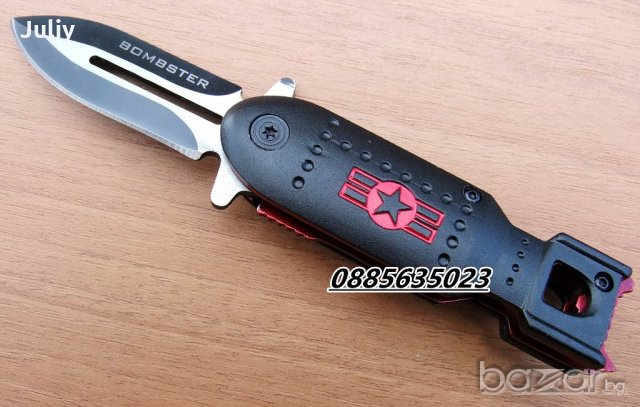 Джобна кама за самоотбрана Bombster, снимка 11 - Ножове - 9572357