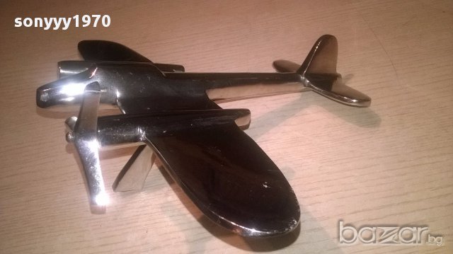 Англииски бомбардировач-31х24-хром/инокс-внос англия, снимка 14 - Антикварни и старинни предмети - 16707534