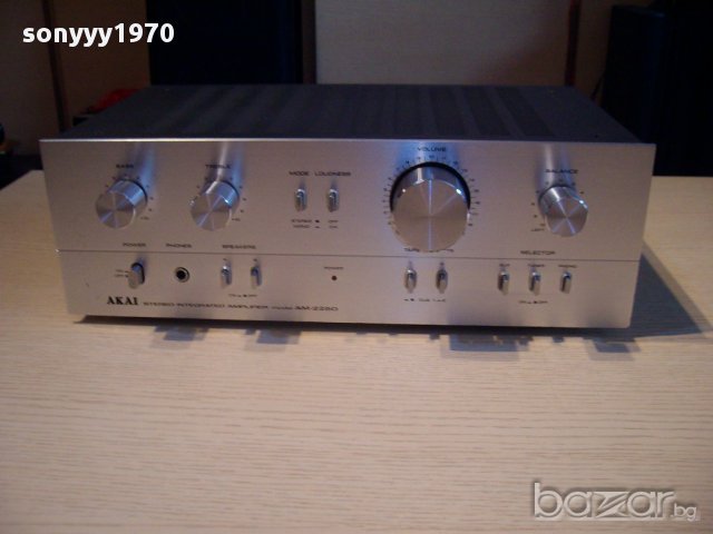 akai am-2250 stereo amplifier made in japan-внос швеицария, снимка 3 - Ресийвъри, усилватели, смесителни пултове - 11989284