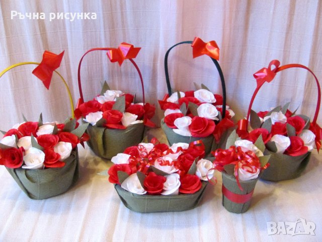Кошници с цветя 15лв, снимка 1 - Декорация за дома - 21708758