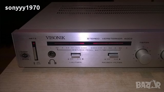 visonik 4003 stereo amplifier with led idicatоrs-внос швеицария, снимка 8 - Ресийвъри, усилватели, смесителни пултове - 22349899