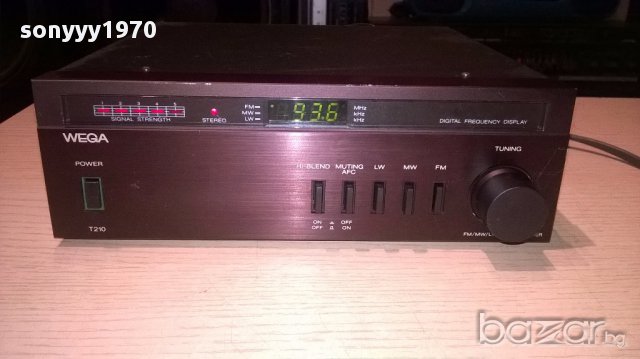 Wega t210-stereo tuner-w.germany-внос швеицария, снимка 6 - Ресийвъри, усилватели, смесителни пултове - 14286023