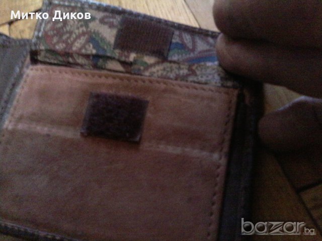 Портфейл Ромб -естествена кожа, снимка 5 - Портфейли, портмонета - 20845145