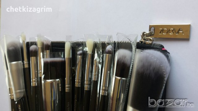 15 бр. оригинални маркови луксозни немски четки за грим ZOEVA, COMPLETE SET!, снимка 2 - Декоративна козметика - 19338706