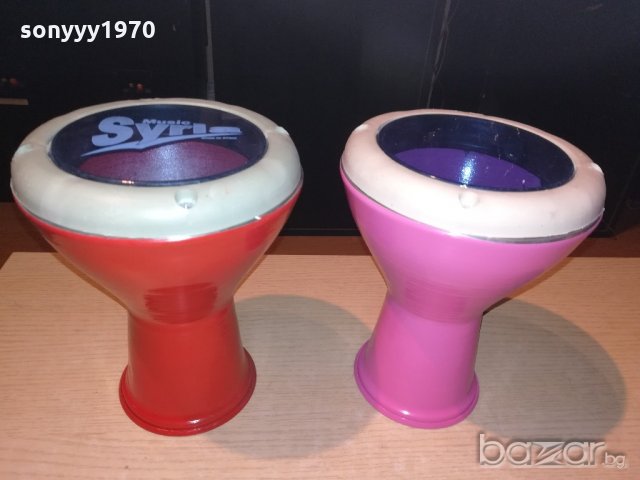  НОВИ ЦВЕТОВЕ-ЧЕРНА СИНЯ ЧЕРНА И ЗЕЛЕНА-26х17см-метални нови от сирия, снимка 7 - Ударни инструменти - 21099938