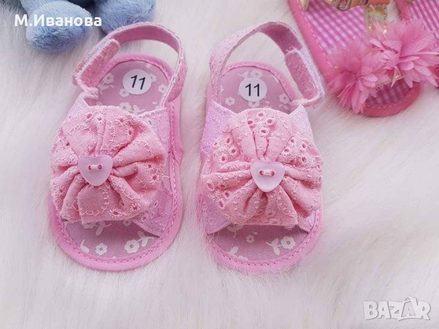 Буйки  сандалки за малки дами от 0 до 18 месеца, снимка 3 - Бебешки обувки - 17824157