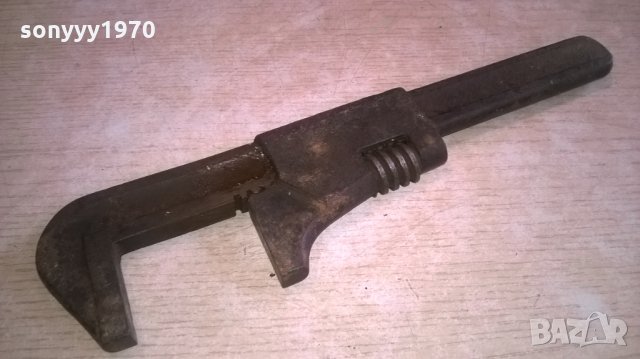 АНТИКА стар раздвижен ключ-внос швеицария-28х7см